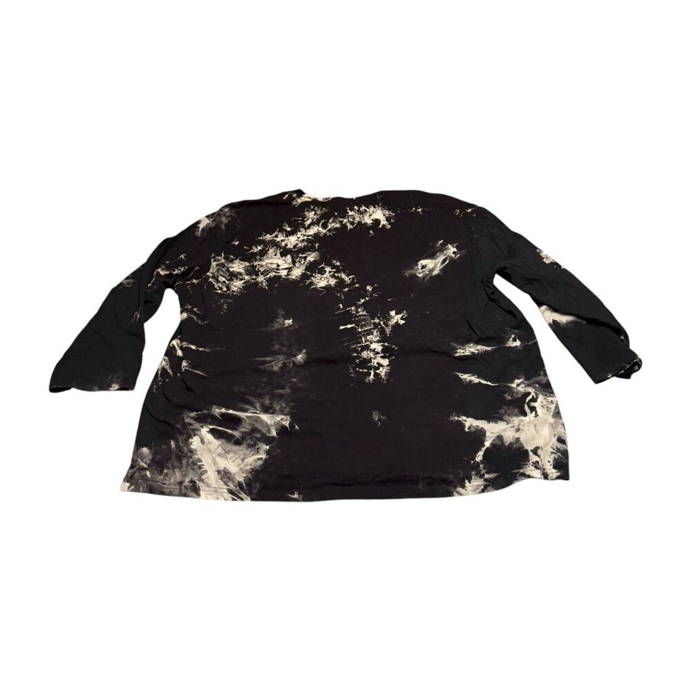 SHEIN T-Shirt Women 3XL Multicolor Acid Washed Staying Alive Graphic Pullover - Picture 3 of 7